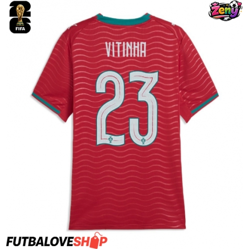 Dres Portugalsko Vitinha #23 Domáci pre Ženy MS 2026 Krátky Rukáv